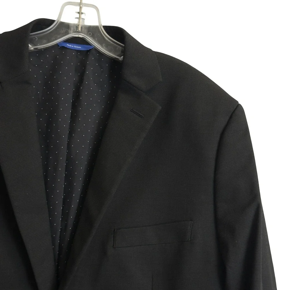 Apt. 9 Performance Slim Fit Blazer Mens 44R Black Premier Flex Two Button Jacket